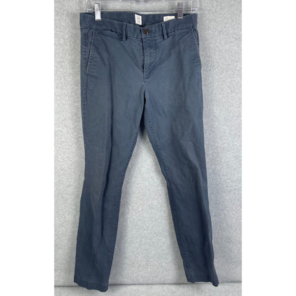 Gap Essential Khaki Skinny Pants Men's Size 30x32 Traveler Preppy Slacks - Picture 1 of 8